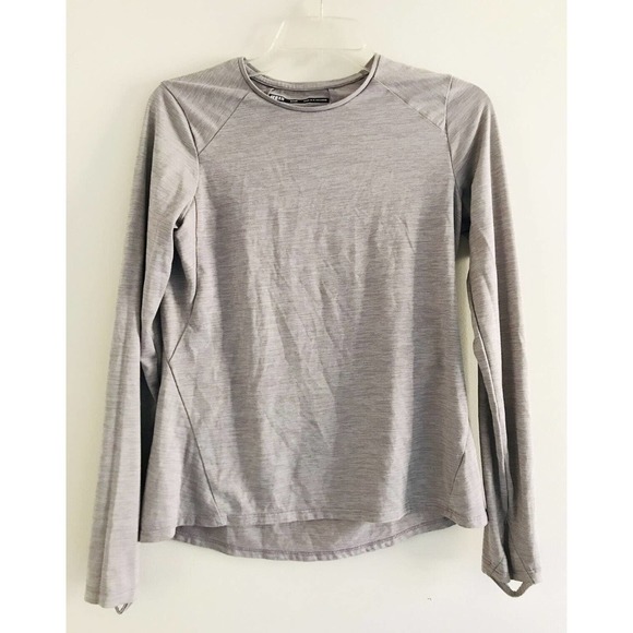 REI | Women's Grey Long Sleeve Crew Neck Pullover Pursuits Shirt Size Small - Picture 1 of 9